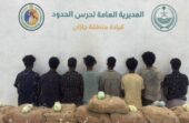القبض على 8 مخالفين لتهريبهم 160 كيلوجرامًا من القات بجازان