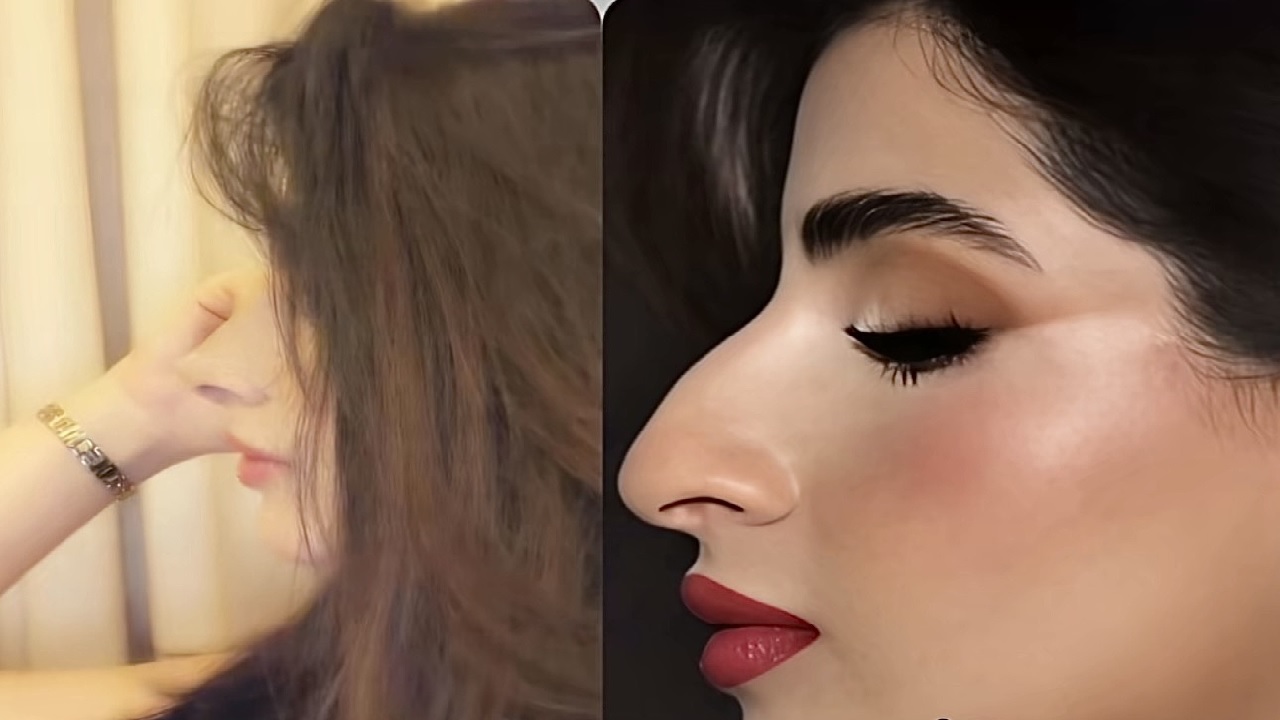 خلود العمري توثق ملامحها قبل وبعد تجميل الأنف