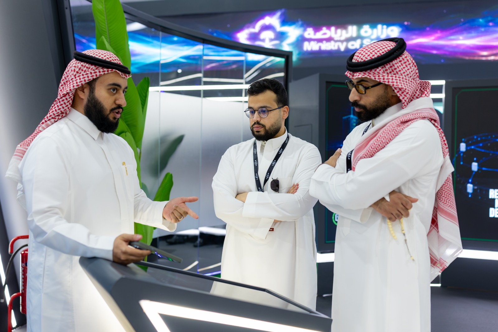 وزارة الرياضة تختتم مشاركتها في LEAP 2026..صور