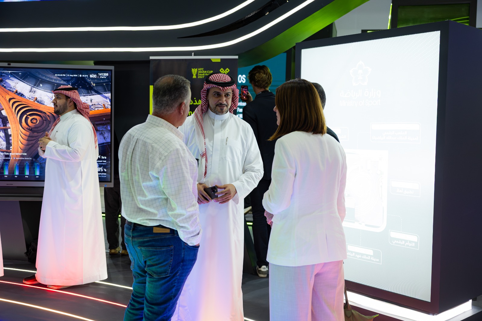 وزارة الرياضة تختتم مشاركتها في LEAP 2026..صور