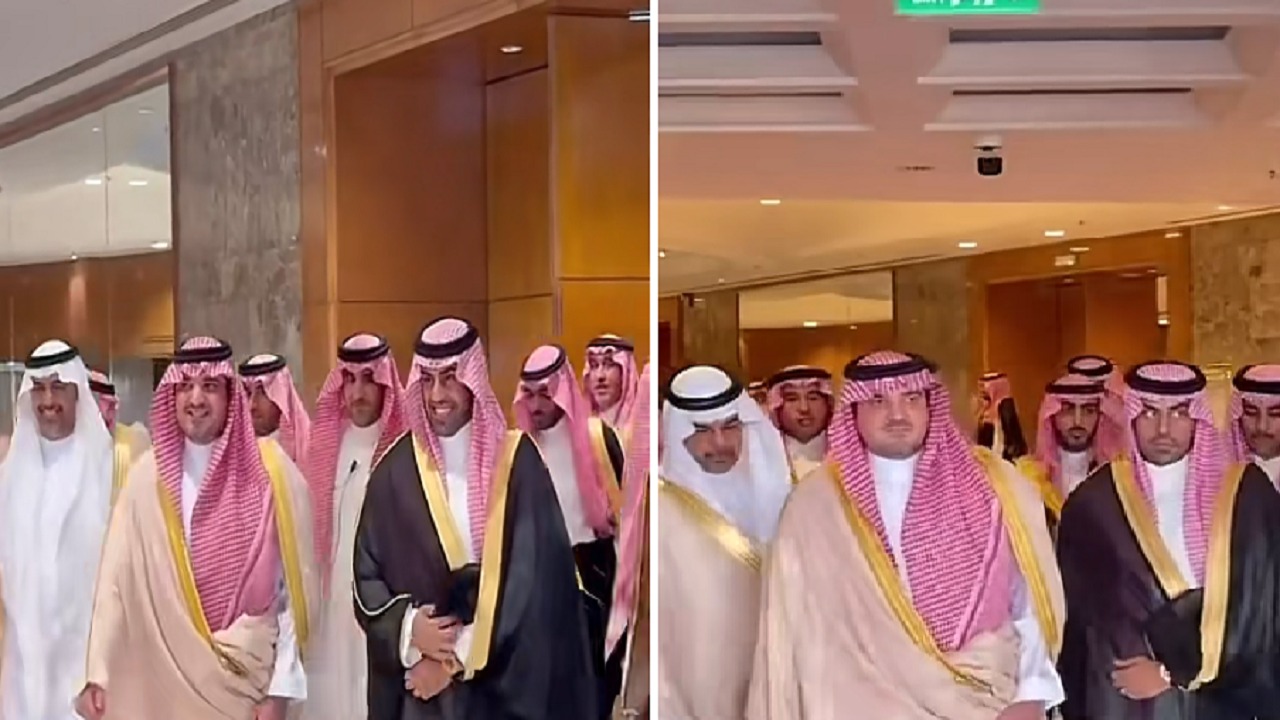 نجل عبدالعزيز الفغم يحتفل بزواجه .. فيديو