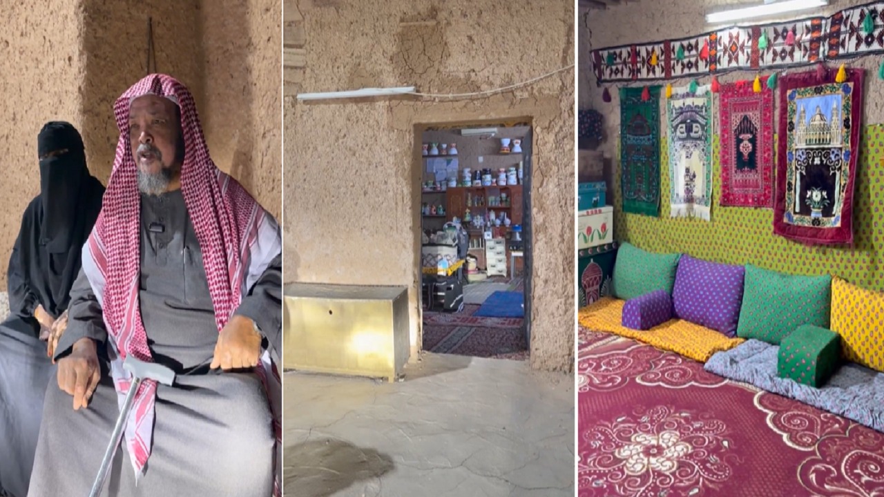 أسرة في حائل تحول بيتها القديمة إلى مزار سياحي.. فيديو