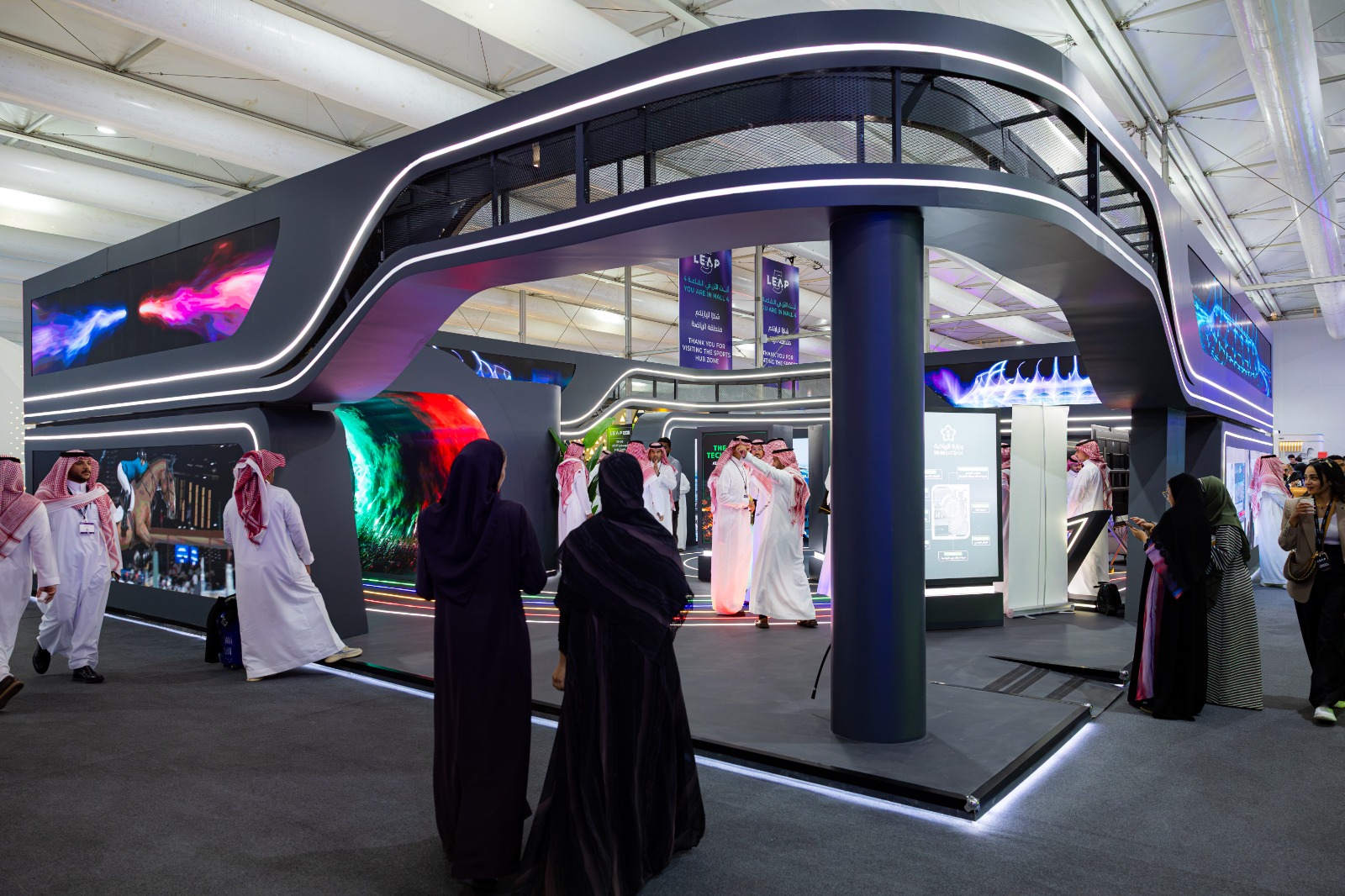 وزارة الرياضة تختتم مشاركتها في LEAP 2026..صور