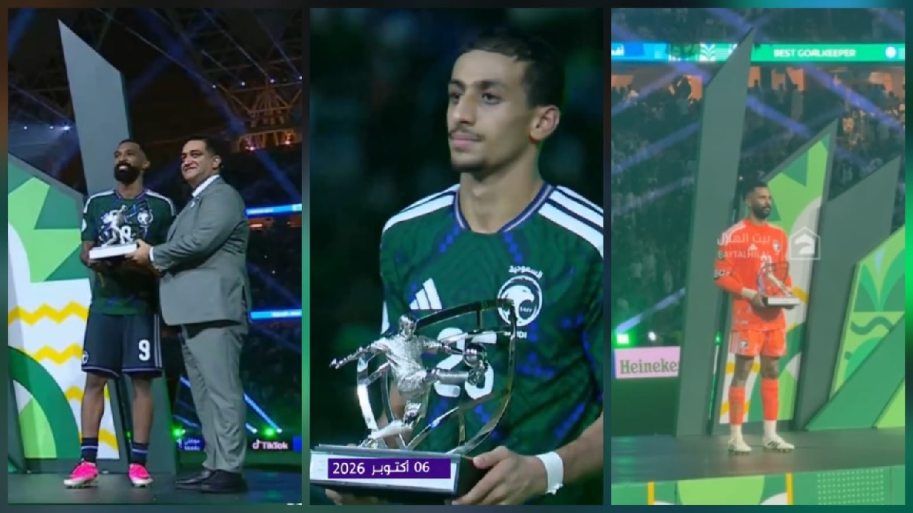 نجوم الأخضر يحصدون الجوائز الكبرى في خليجي 27 .. فيديو