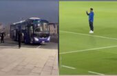 الهلال يصل إلى ملعب جاسم بن حمد وإنزاغي يتفقد أرضية الملعب.. فيديو
