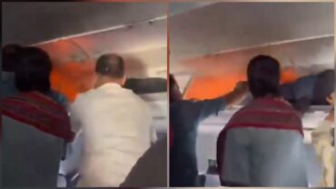 اشتعال باور بانك يجبر طائرة هندية على الهبوط اضطراريًا ..فيديو