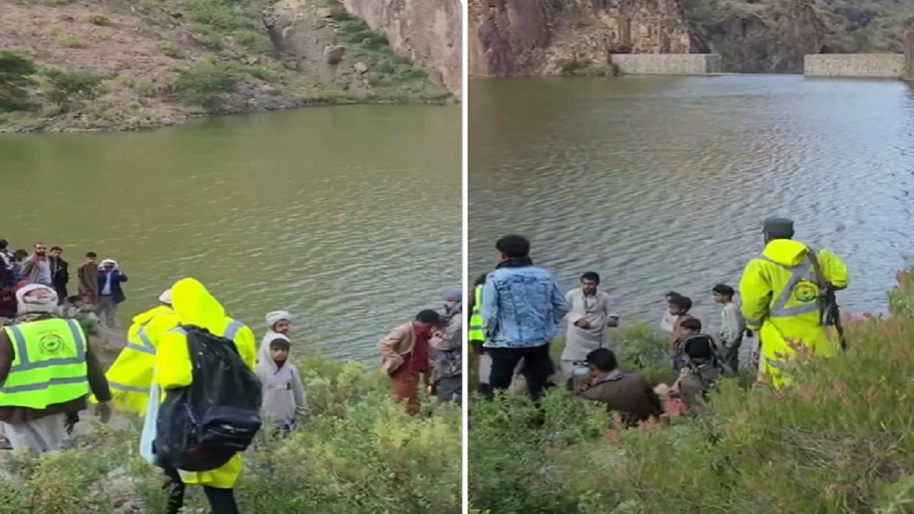 “بمظهر غير لائق ومضغ للقات”.. جاهزية معدومة لفرق إنقاذ الحوثي في فاجعة “سد ألجه”.. فيديو