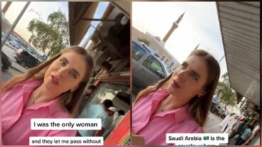 السعودية بلد تُحترم فيه المرأة وتُقدَّر.. سيدة أجنبية تُبدي ذهولها وإعجابها بأخلاق وشهامة الشارع السعودي.. فيديو