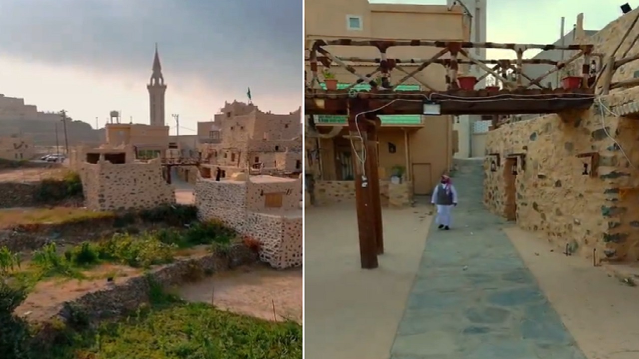 سحر الجبال والتراث.. مشاهد ساحرة من قرية “المدانة” بمركز وادي زيد في النماص.. فيديو