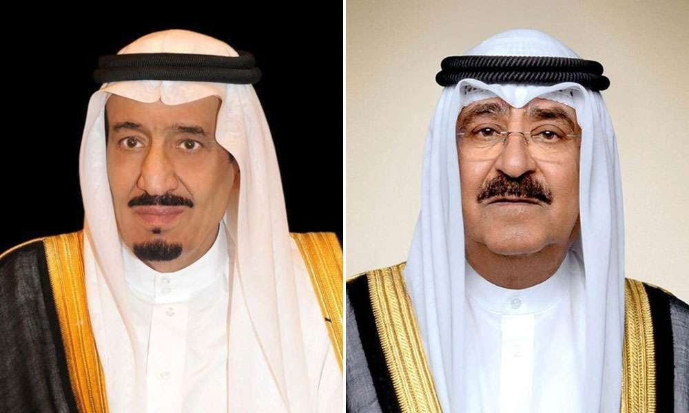 أمير الكويت يعزي خادم الحرمين الشريفين في ضحايا الاعتداء على مطار الملك خالد