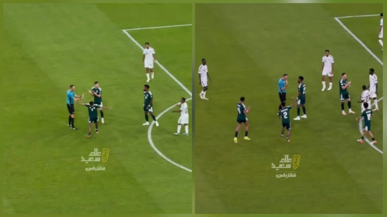 رد فعل غاضب من أبو الشامات بعد عدم احتساب ركلة جزاء للأخضر .. فيديو