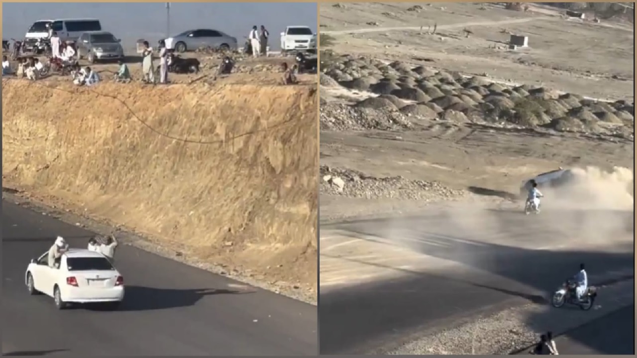 استعراض طائش يقلب المتعة إلى مأساة.. حادث مروع لأربعة أصدقاء أثناء القيادة للخلف بسرعة في باكستان.. فيديو