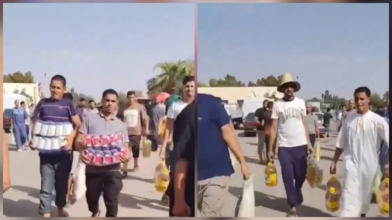فزعَة جزائرية أسطورية لتجهيز عروس يتيمة تحولت إلى عرس وطني.. فيديو