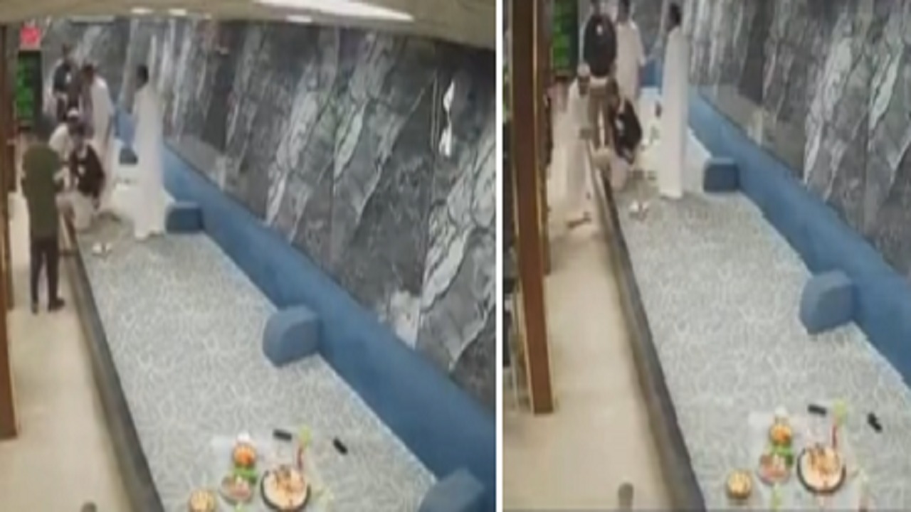 مواطن ينقذ مقيم تعرض للاختناق أثناء تناوله الطعام.. فيديو