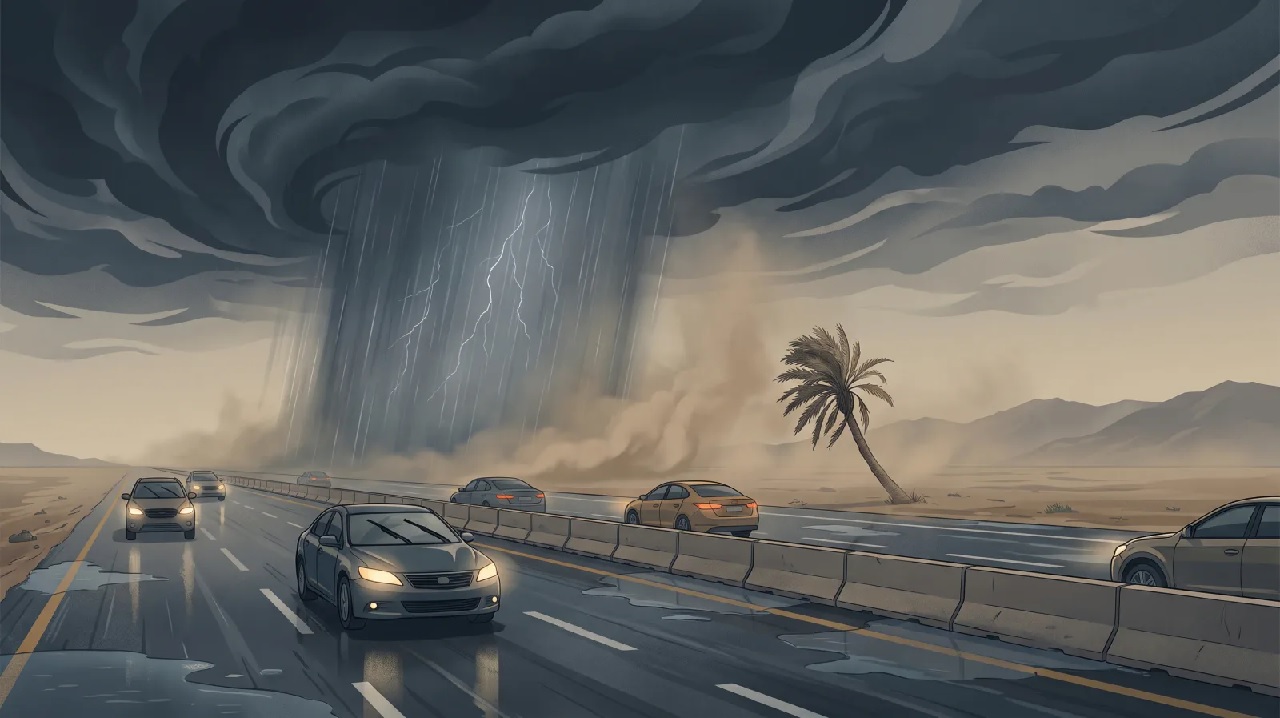 الأرصاد: أمطار رعدية على معظم المناطق حتى الثلاثاء .. فيديو