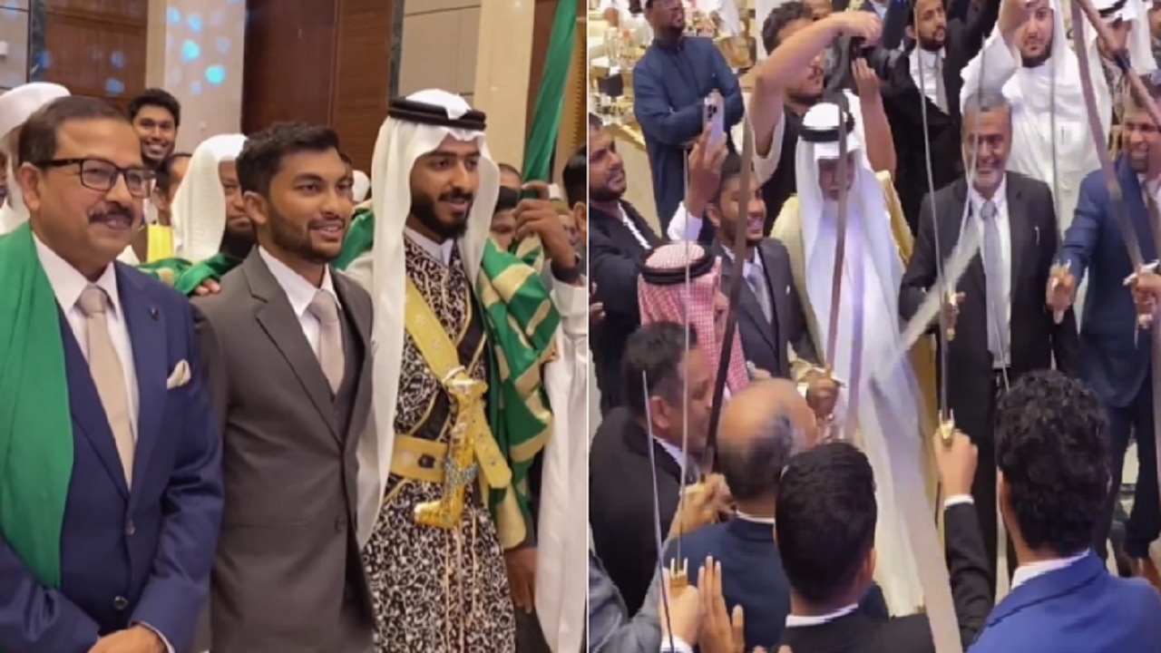 شاب سريلانكي يقيم حفل زفافه في مكة