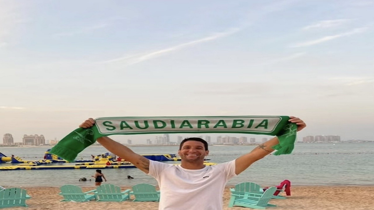 تياغو نيفيز يوجه رسالة تضامن مؤثرة مع الشعب السعودي