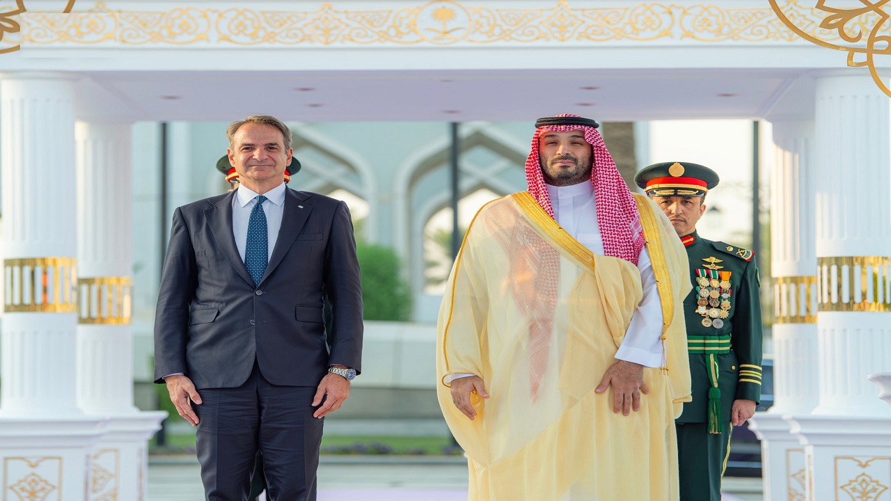 ولي العهد يستقبل رئيس وزراء الجمهورية الهيلينية ويعقدان جلسة مباحثات رسمية..فيديو