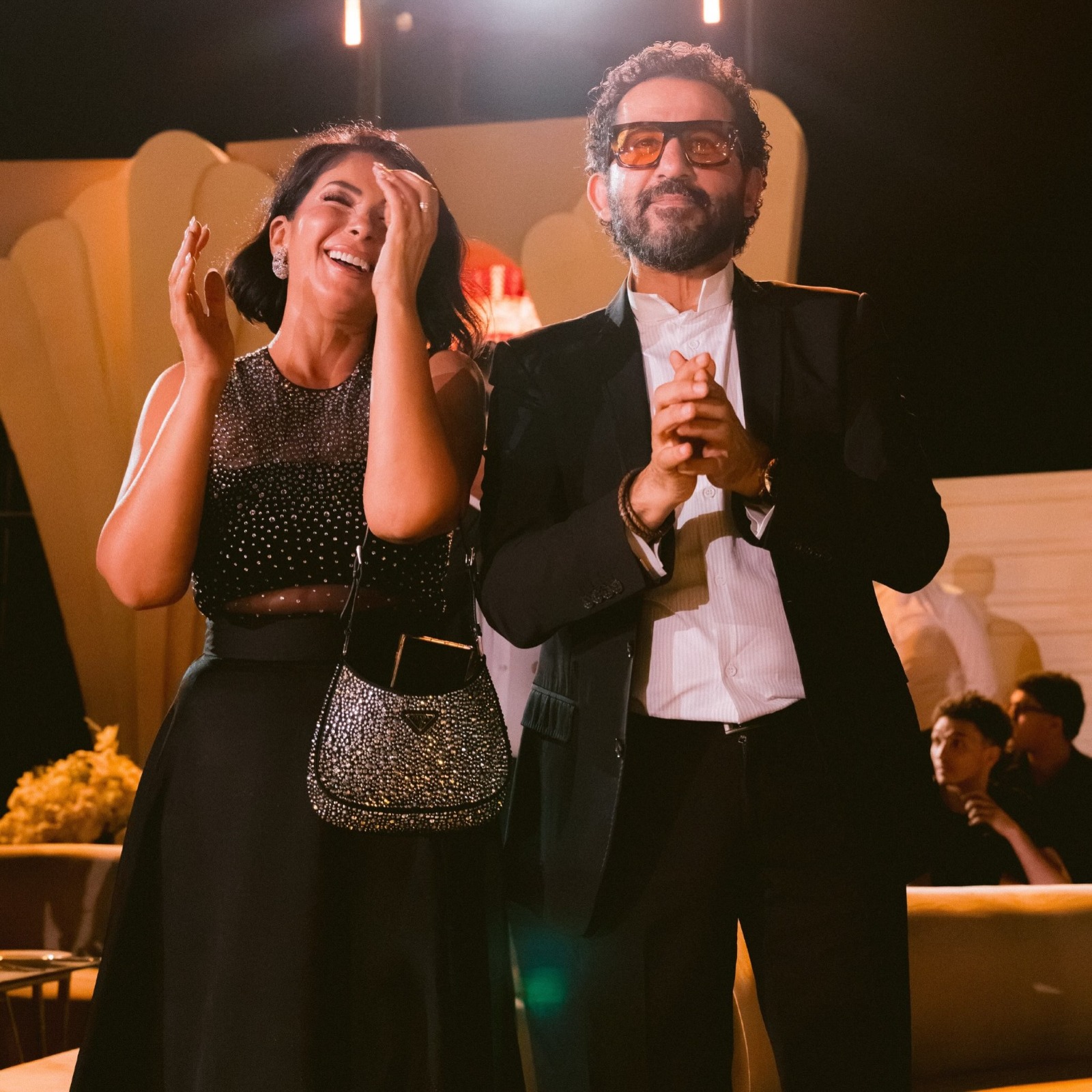 أحمد حلمي ومنى زكي يلفتان الأنظار في أحدث ظهور.. صور