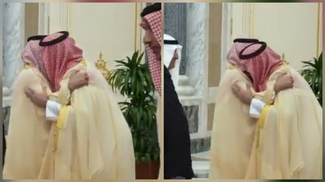 لقطة لافتة من ولي العهد تجاه ابن عمه الأمير سعود خلال استقبال رئيس الوزراء اليوناني..فيديو