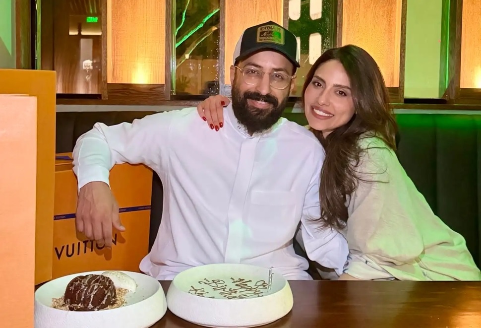 خالد صقر يحتفل بعيد ميلاده برفقة إلهام علي