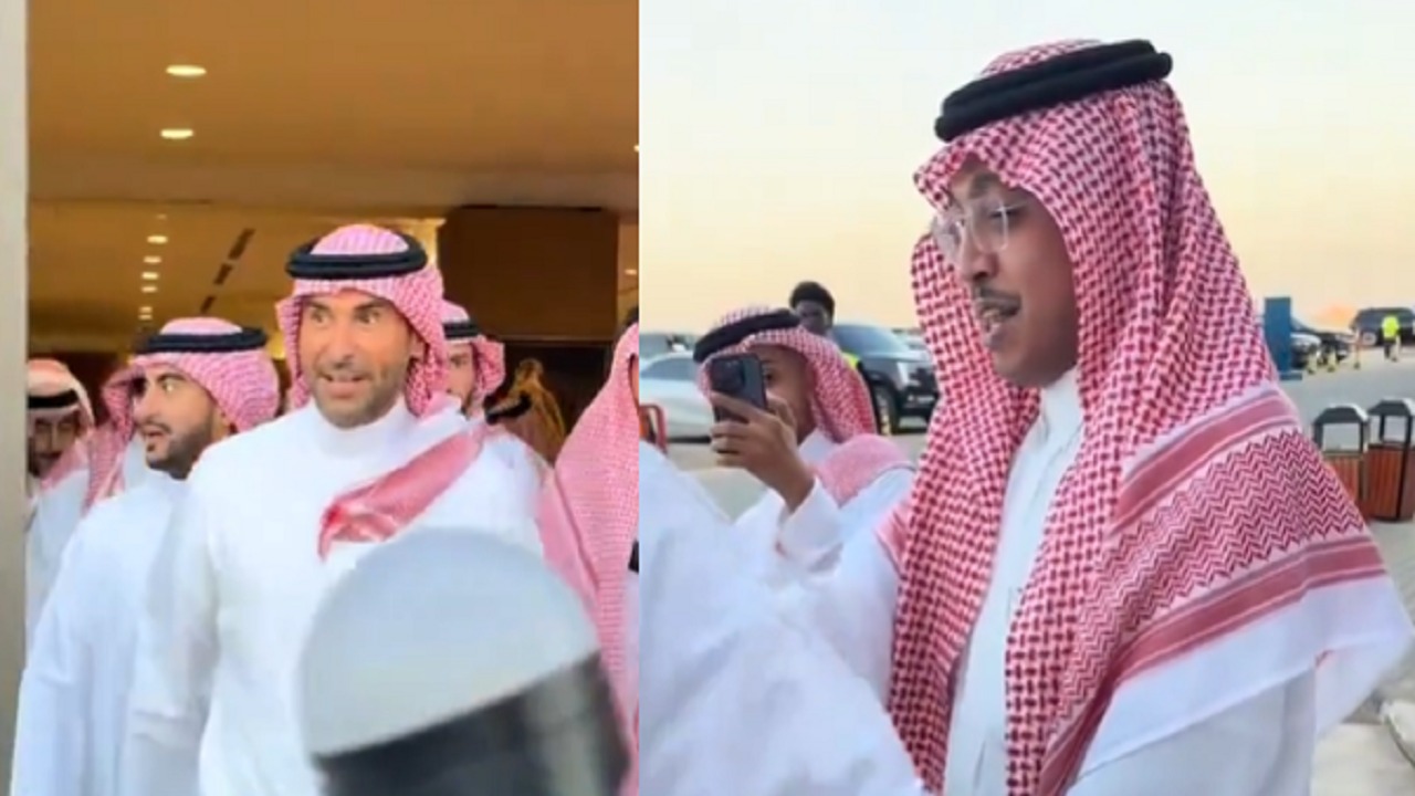 يزيد الراجحي يمازح محمد الدريم في معرض الصقور بـ عرفت ليش انت هنا.. لأنك صقر.. فيديو
