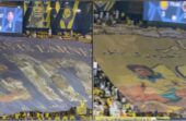 بنر تاريخي يجمع رونالدو وماجد عبدالله في احتفالات جماهير النصر بذكرى التأسيس ..فيديو