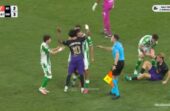 طرد لاعب ريال بيتيس بعد اعتدائه على لامين يامال ..فيديو