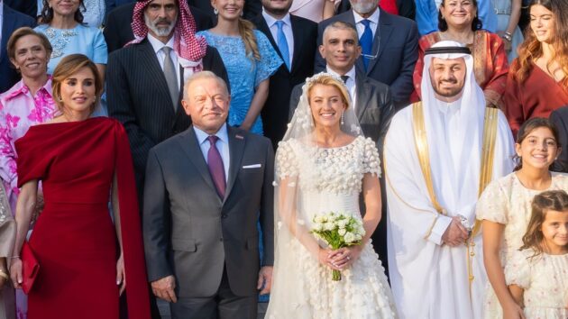 حفل عقد قران الأميرة سارة بنت فيصل بحضور ملك الأردن.. صور