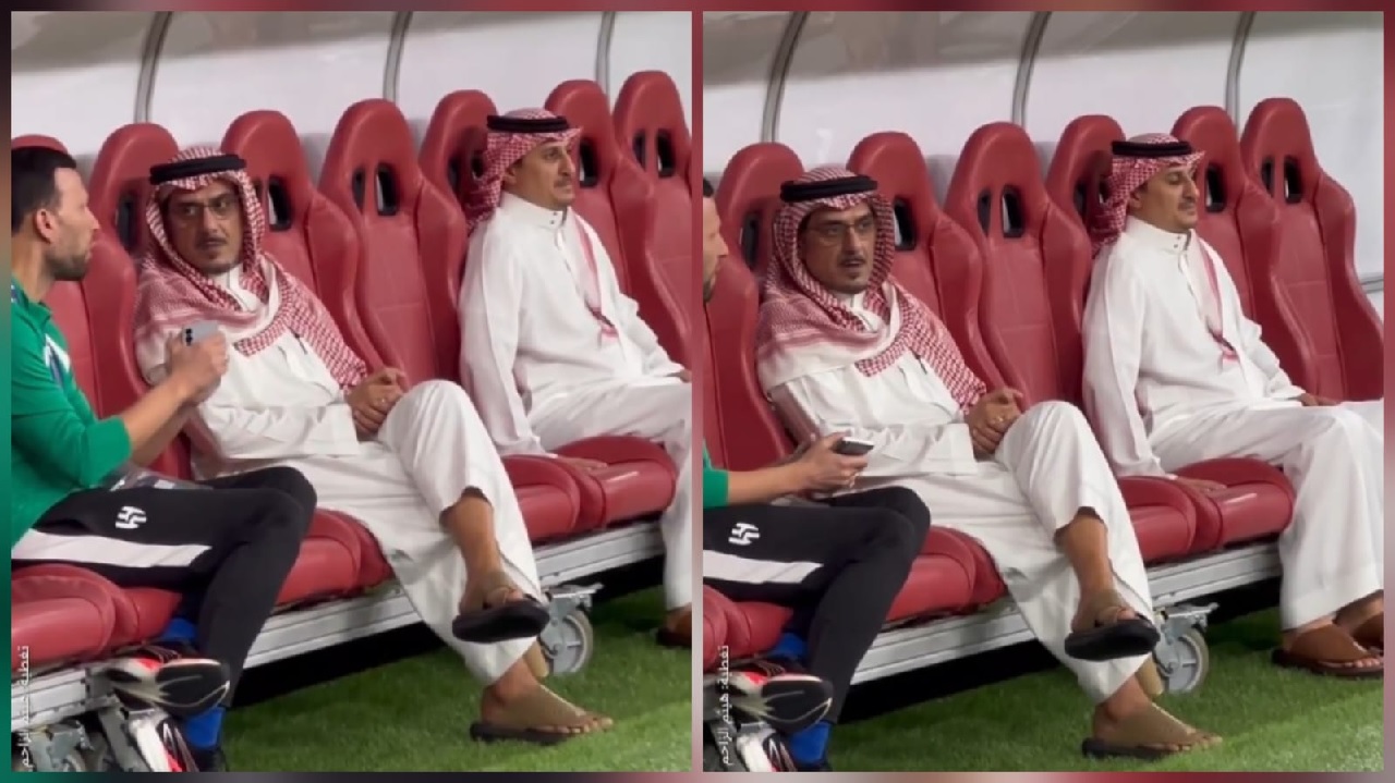 الأمير نواف والتمياط يدعمان الهلال قبل مواجهة الشمال القطري ..فيديو