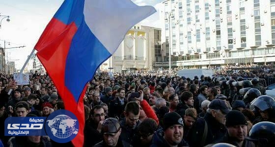 احتجاز زعيم المعارضة الروسية في مسيرة مناهضة لبوتين