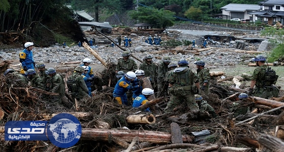بالصور.. 18 قتيلا حصيلة ضحايا فيضانات اليابان