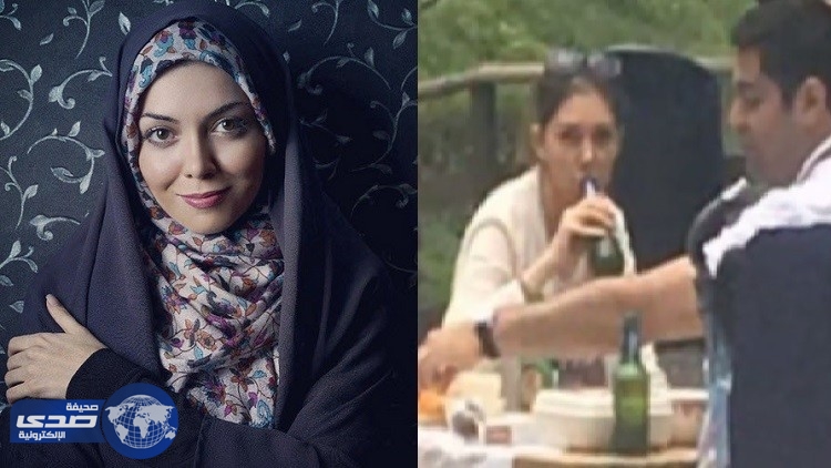 بالفيديو والصور.. مذيعة إيرانية محجبة تظهر سافرة خلال إجازتها وتشرب الخمر