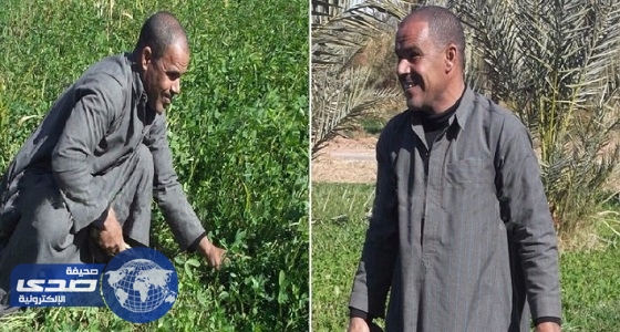 مزارع مصري كفيف يزرع أرضه ويقود الدراجة الهوائية