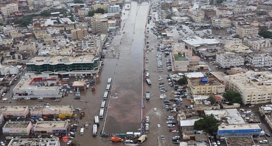مدني مكة يوضح إجمالي أعداد المركبات التي تضررت نتيجة أمطار جدة