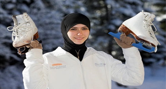 فيلم كارتوني يجعل &#8221; زهراء لاري &#8221; أول محجبة عربية تحترف التزلج