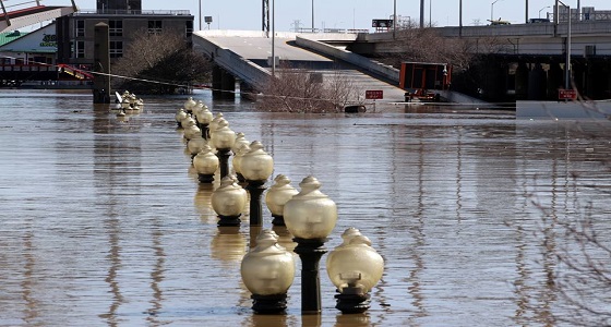 أمطار وفيضانات تغرق ولاية أوهايو الأمريكية