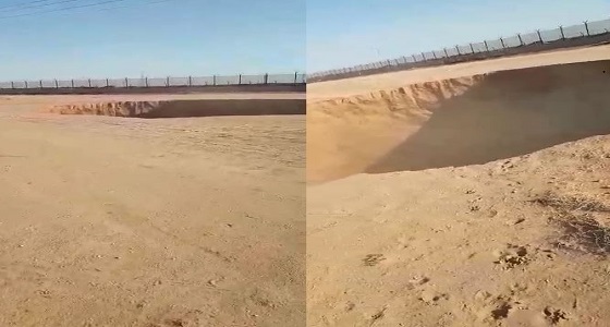 بالفيديو.. مواطن يوثق انهيارا أرضيا شرق المستظلة