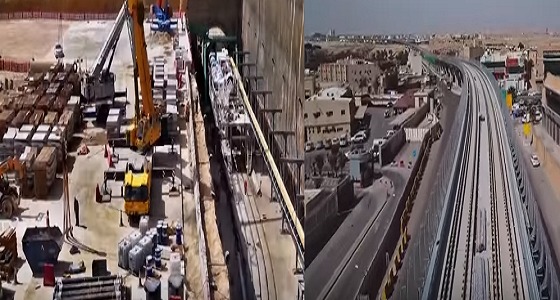 بالفيديو.. إنجاز 85 محطة من مشروع قطار الرياض
