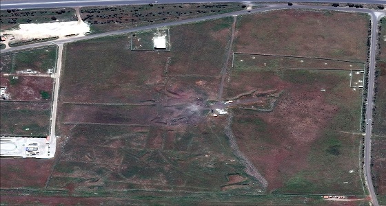 بالصور.. آثار الضربات الجوية الثلاثية على مخازن الأسلحة الكيماوية بسوريا