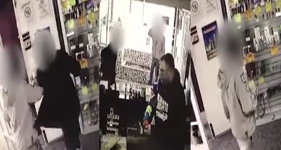 بالفيديو.. رجل يطارد لصوصا حاولوا سرقة متجره بمسدس مياه