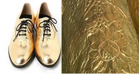 بالفيديو.. عريس يرتدي ربطة عنق وحذاء من الذهب