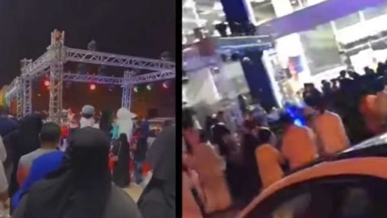 بالفيديو.. تجمهر عدد كبير من الأشخاص لحضور فقرات ترفيهية بمركز تجاري في الرياض