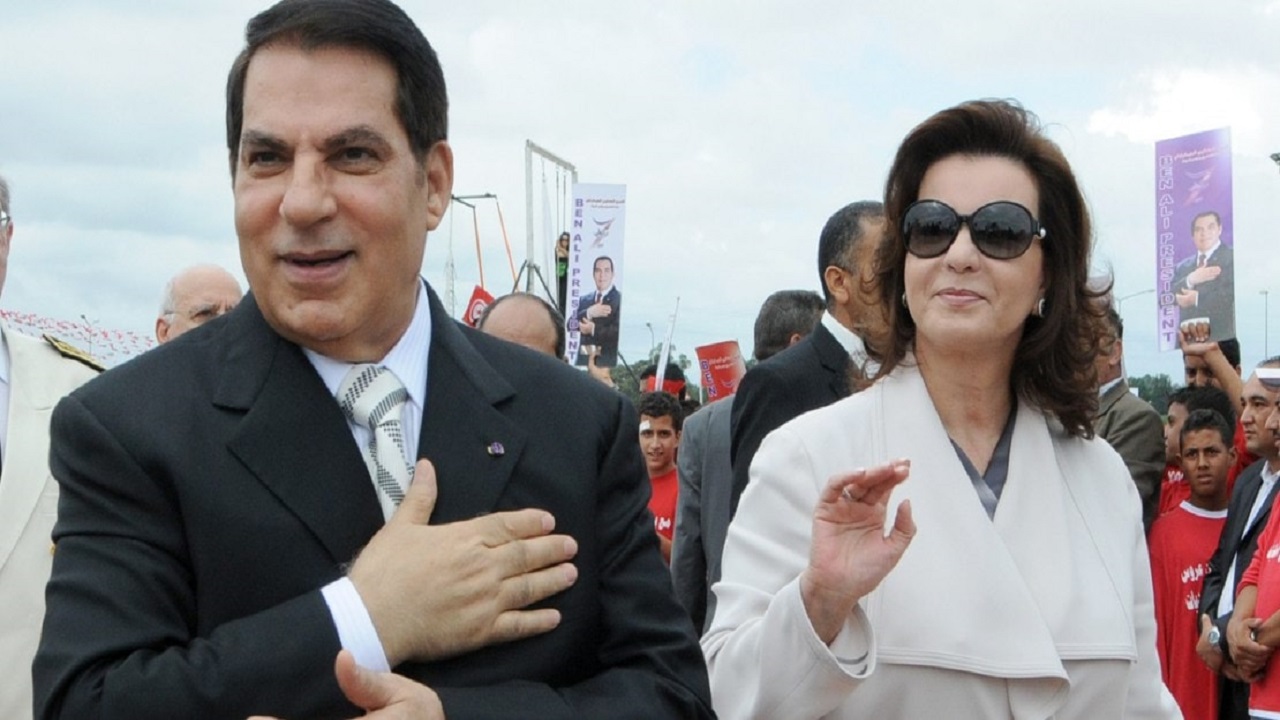 الحكم بحبس زوجة الرئيس التونسي زين العابدين بن علي وابنته
