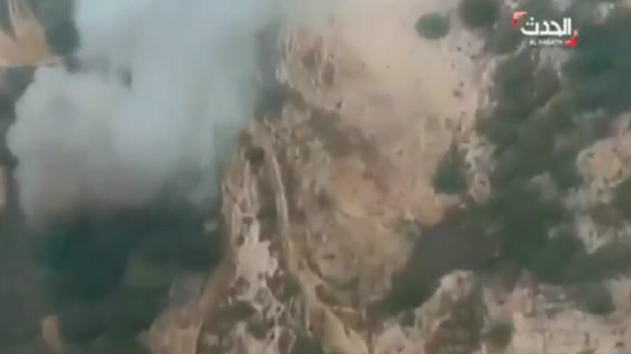 بالفيديو.. استهداف مخبأ للصواريخ تابع للحوثيين عبر TOS-A1