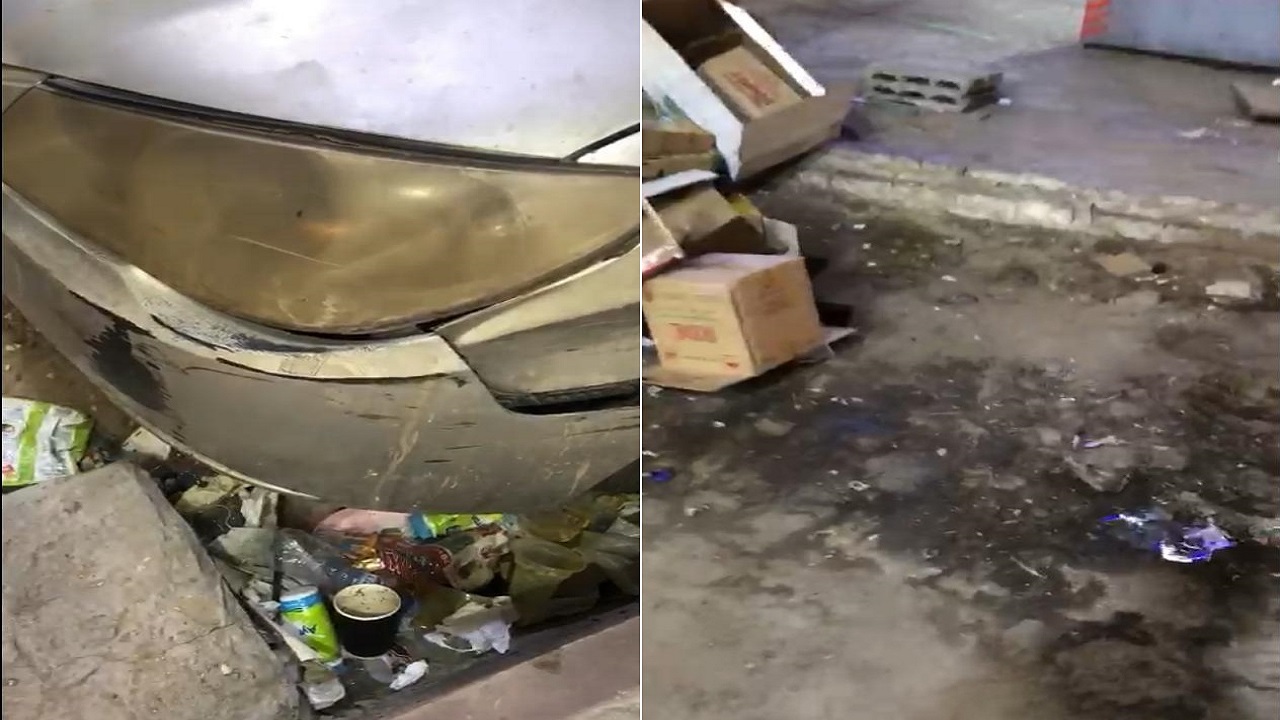بالفيديو.. أوساخ وقمامة وتلوث بصري في ظهرة لبن بالرياض