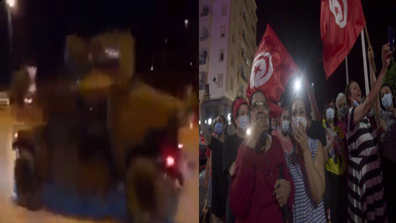 فيديو..الجيش التونسي يطوق مبنى البرلمان ويغلق الطرق المؤدية للمطار