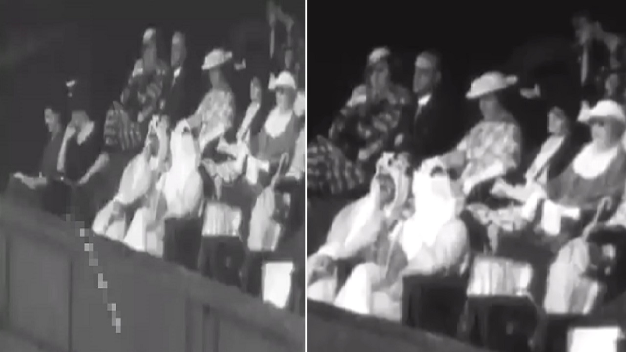 فيديو نادر للملك سعود أثناء حضوره بطولة ويمبلدون للتنس