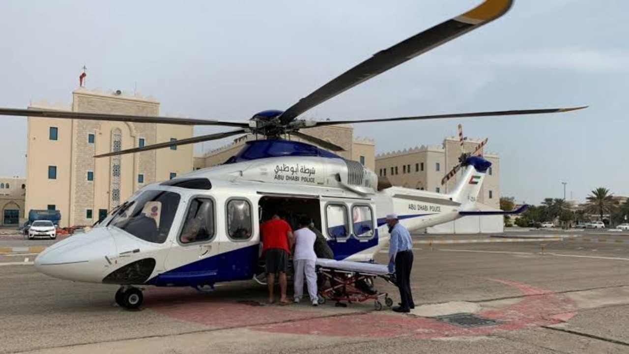 سقوط طائرة إسعاف ومقتل 4 من أفراد على متنها في أبو ظبي