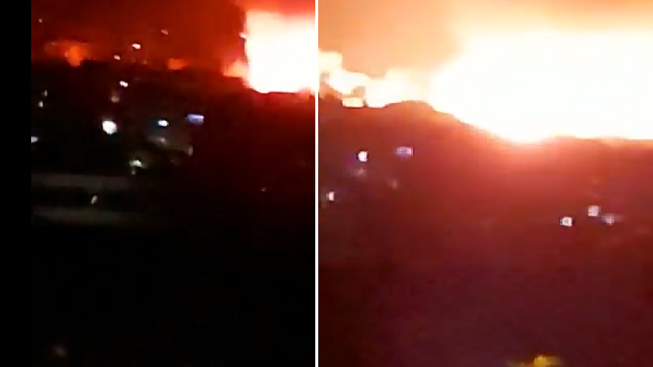 بالفيديو.. لحظة انفجار مخيم البرج الشمالي للاجئين الفلسطينيين في لبنان